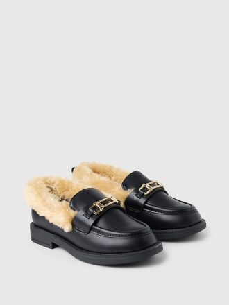 Baby & Loafers i fuskpäls för småbarn