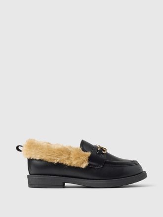 Baby & Loafers i fuskpäls för småbarn