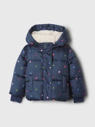Baby & Mysig pufferjacka i återvunnen nylon för småbarn