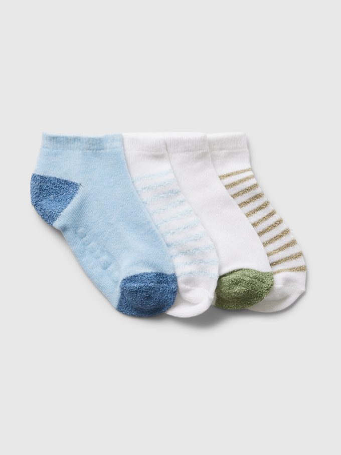 Baby & No-show strumpor för småbarn (4-pack)