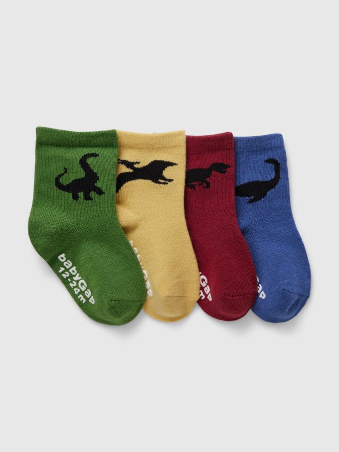 Baby & No-show strumpor för småbarn (4-pack)
