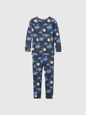 Baby & PJ-set med tryck i ekologisk bomull för småbarn