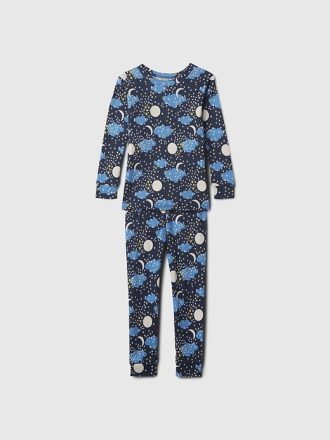 Baby & PJ-set med tryck i ekologisk bomull för småbarn