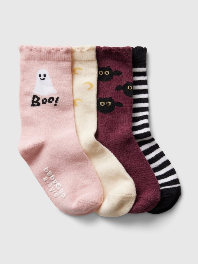 Baby & Ruffled Crew-sockor för småbarn (4-pack) Baby & Ruffled Crew-sockor för småbarn (4-pack)