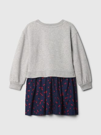 Baby & Småbarn 2-i-1 Vintage mjuk sweatshirtklänning