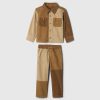 Baby & Småbarn Colorblock Corduroy Outfit Set