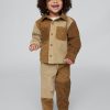 Baby & Småbarn Colorblock Corduroy Outfit Set