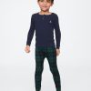 Baby & Småbarn Ekologisk Borstad bomull Henley PJ Set