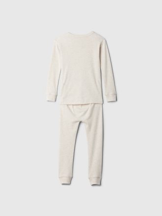Baby & Småbarn Ekologisk Borstad bomull Henley PJ Set