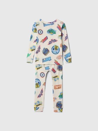 Baby & Småbarn Ekologisk Borstad bomull Hot Wheels PJ Set