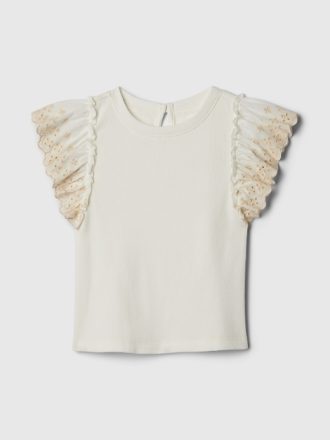 Baby & Småbarn Eyelet Rib T-shirt