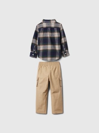 Baby & Småbarn Flanell Outfit Set