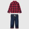 Baby & Småbarn Flanell Outfit Set