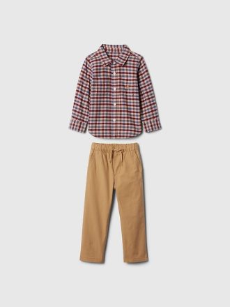 Baby & Småbarn Flanell Outfit Set