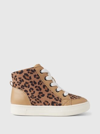 Baby & Småbarn Leopard High-Top Sneakers