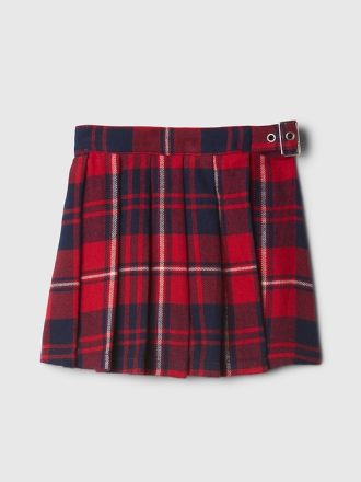 Baby & Småbarn Plisserad Pläd Wrap Skort