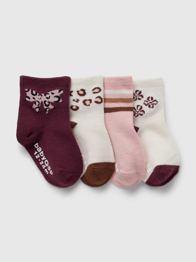 Baby & Småbarn Quarter Crew strumpor (4-pack)