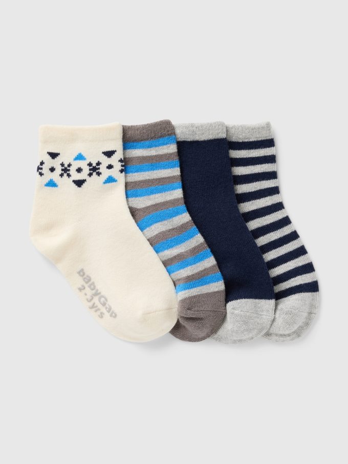 Baby & Småbarn Quarter Crew strumpor (4-pack)
