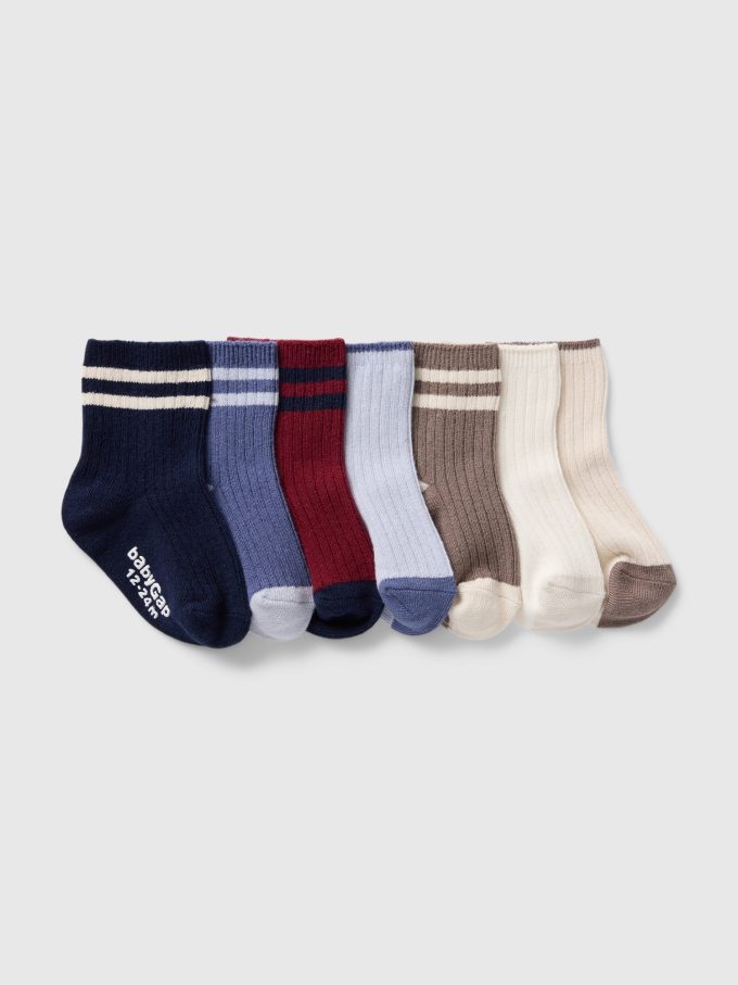 Baby & Småbarn Quarter Crew strumpor (7-pack)