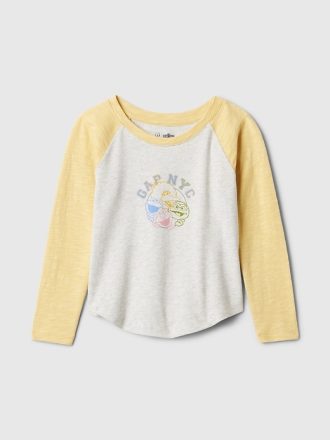 Baby & Småbarn Sesame Street Raglan grafisk T-shirt