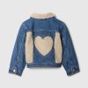 Baby & Småbarn Sherpa Heart Icon jeansjacka