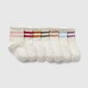 Baby & Småbarn Varsity Stripe Quarter Crew strumpor (7-pack)
