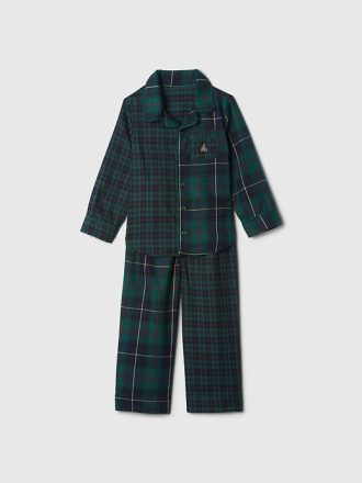 Baby & Småbarn återvunnen flanell PJ set