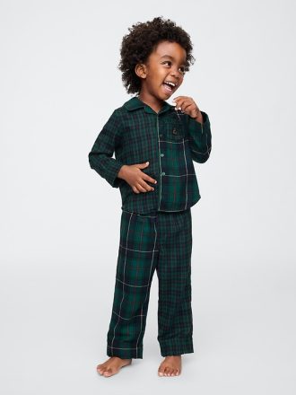 Baby & Småbarn återvunnen flanell PJ set