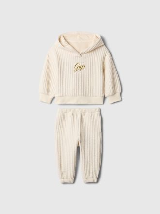 Baby & Småbarn med brett revbenslogotyp Outfit Set