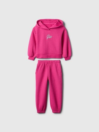 Baby & Småbarn med brett revbenslogotyp Outfit Set