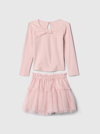 Baby & Småbarn rosett Tyll Outfit Set
