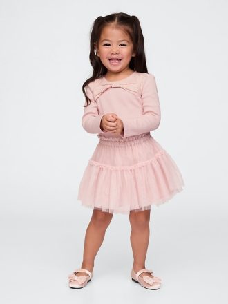 Baby & Småbarn rosett Tyll Outfit Set