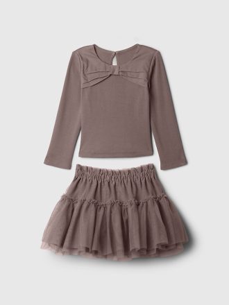 Baby & Småbarn rosett Tyll Outfit Set