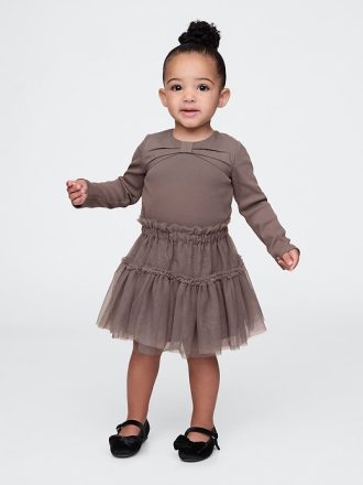 Baby & Småbarn rosett Tyll Outfit Set