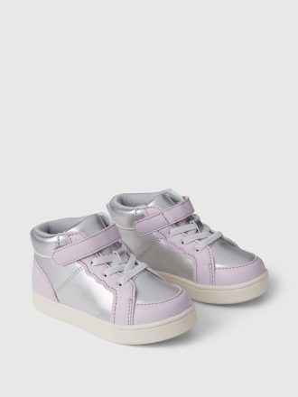 Baby & Småbarnssneakers i metall med hög topp