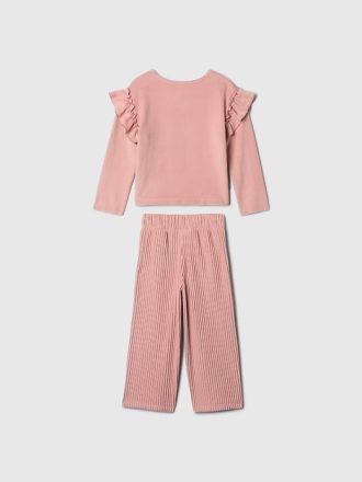 Baby & Softspun Ruffle Outfit Set för småbarn