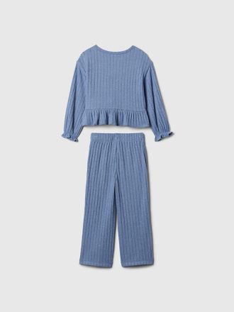 Baby & Softspun Ruffle Rib Outfit Set för småbarn