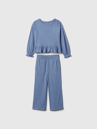 Baby & Softspun Ruffle Rib Outfit Set för småbarn