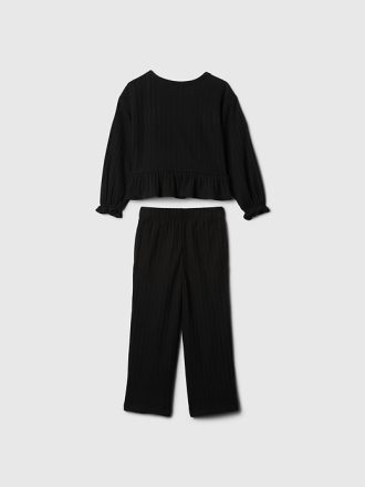 Baby & Softspun Ruffle Rib Outfit Set för småbarn