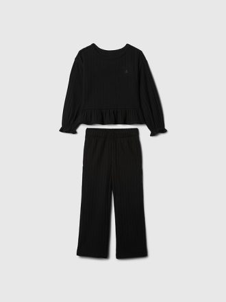 Baby & Softspun Ruffle Rib Outfit Set för småbarn
