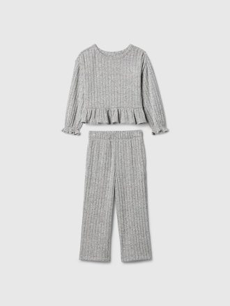 Baby & Softspun Ruffle Rib Outfit Set för småbarn