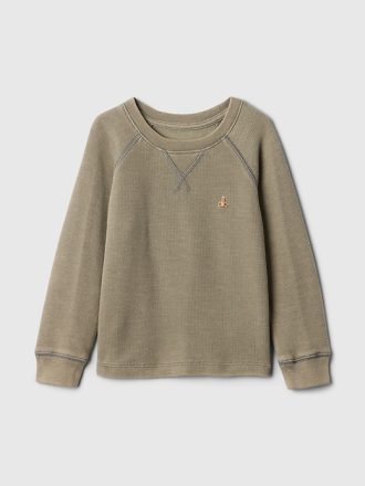 Baby & Texturerad Raglan T-shirt för småbarn