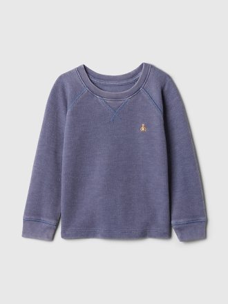 Baby & Texturerad Raglan T-shirt för småbarn