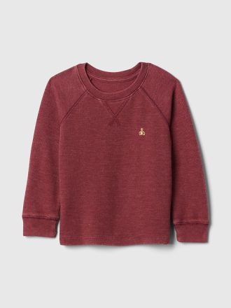 Baby & Texturerad Raglan T-shirt för småbarn