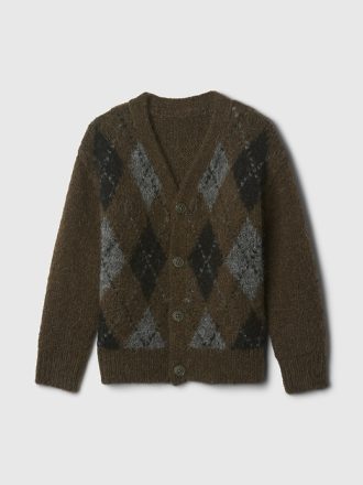 Baby & Toddler Argyle Cardigan Sweater