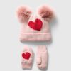 Baby & Toddler CashSoft Heart Beanie Set Baby & Toddler CashSoft Heart Beanie Set