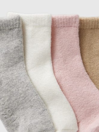 Baby & Toddler CashSoft Quarter Crew strumpor (4-pack)