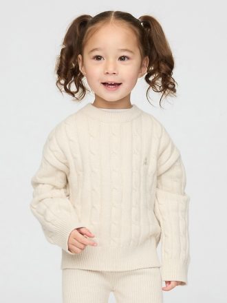Baby & Toddler CashSoft kabelstickad tröja