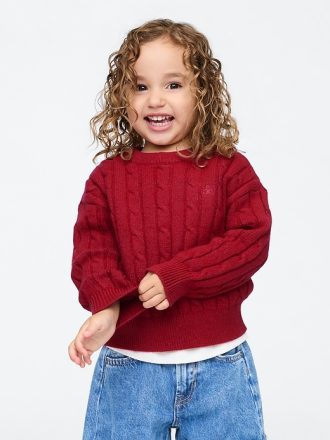 Baby & Toddler CashSoft kabelstickad tröja