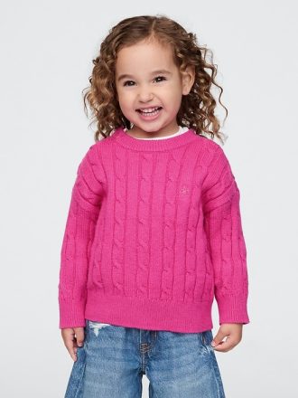 Baby & Toddler CashSoft kabelstickad tröja